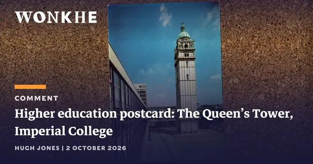 Higher education postcard: The Queen’s Tower, Imperial College