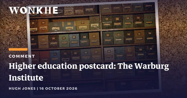Higher education postcard: The Warburg Institute