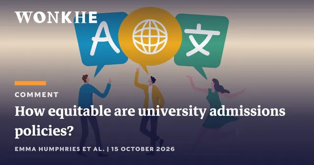 How equitable are university admissions policies?
