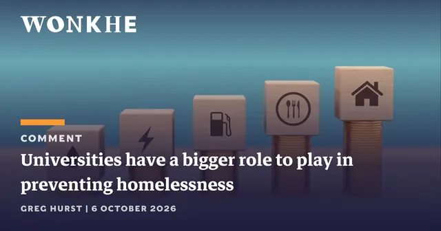 Universities have a bigger role to play in preventing homelessness