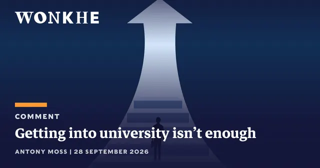 Getting into university isn’t enough
