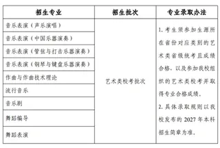 南京艺术学院2027年艺术类本科校考专业招生录取方式公告