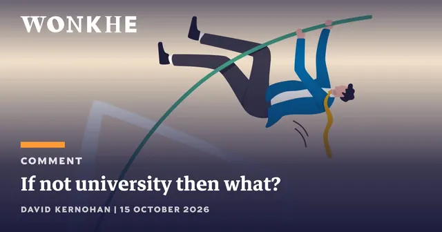 If not university then what?