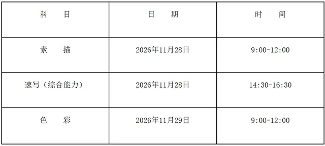 2027年河北省普通高等学校艺术类专业考试招生简章